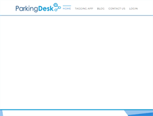 Tablet Screenshot of parkingdesk.com